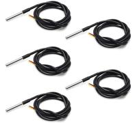 ICQUANZX 5 PCS Capteur de température étanche Thermocouple Thermomètre 1 M avec câble Thermique de résistance Thermique