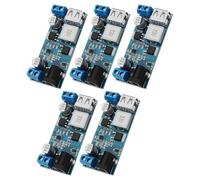 ICQUANZX DC 6 V 9 V 12 V 24 V vers DC 5 V 5 A Buck Convertisseur module, 9-36 V Step Down vers USB 5 V Dual Output Platine de régulateur de tension (5 pièces)