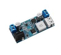 ICQUANZX DC 6V 9V 12V 24V à DC 5V 5A Buck Converter Module, 9-36V Step Down to USB 5V Transformer Dual Output Voltage Regulator Board