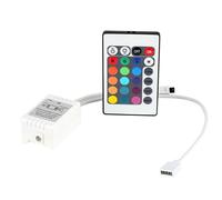 ICQUANZX DC12V Télécommande sans Fil à 24 Touches IR avec récepteur pour Bandes Lumineuses LED 3528 5050 SMD RVB