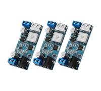 ICQUANZX Module convertisseur Buck DC 6 V 9 V 12 V 24 V vers DC 5 V 5 A 9-36 V Step Down vers USB 5 V Double sortie Platine de régulation de tension (3 pièces)