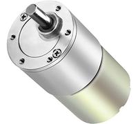 ICQUANZX Moteur à engrenages à courant continu 12V 200R à couple élevé à réduction de vitesse micro électrique Moteur à engrenages centré Diamètre de la sortie de l'arbre de sortie