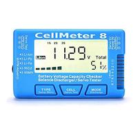 ICQUANZX RC 8 testeur de capacité de batterie numérique testeur servo rétroéclairage LCD pour LiPo Life Li-ion NiMH Nicd