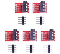 ICQUANZX TRRS 3.5mm Audio Jack Breakout MP3 Stéréo Casque Vidéo Jack Modul pour Arduino (Paquet de 5 pièces)