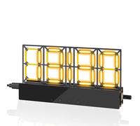 ICrduioo Kit de Soudure pour Réveil DIY avec filaments LED à 4 Chiffres, kit d'entraînement à la Soudure pour Horloge, luminosité LED réglable, Horloge numérique à souder électronique pour débutants