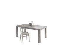 icreo,Table Extensible Moderne Mod.Bacco Finition cimient 160 cm+40+40x90 H75 **LIVREE Montee** Coulisses mètalliques extrèmement Robustes