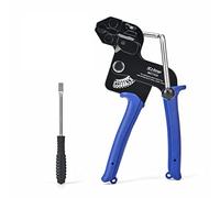 iCrimp WCT322 Pistolet pour colliers de serrage en acier inoxydable à une main, outil de coupe en métal pour fixer et couper, outil pour colliers de serrage de jusqu'à 12 mm de large