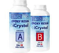 Icrystal Résine Èpoxy 1,5 Kg Resine Ultra Transparent - Pour La Création De Bijoux, River Table, Créations Artistiques, Modélisme, Sans Bpa - Assistance Technique En Français