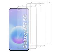 iCsapr Lot de 4 films protecteurs d'écran en verre compatibles avec Samsung | SM-A576B A576Q A576W A576Z [dureté 9H] - Écran HD en verre trempé, résistant aux rayures, [compatible avec coque] [sans