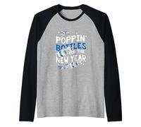 ICU Nurses Poppin Bouteilles pour Le réveillon du Nouvel an PICU ER Nurse Manche Raglan