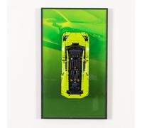 icuanuty Écran mural compatible avec Lego 42161 Technic Lamborghini Huracán Tecnica Display, cadre photo support mural crochet compatible avec Lego 42161 affichage de voiture (pas de modèles)