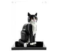 icuanuty Lego Ideas 21349 Vitrine en acrylique pour chat fumé, rangement et organisation protégés de la poussière pour modèle Lego, dimensions : 25 x 25 x 36 cm (étui d'affichage uniquement)