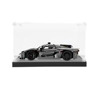 ICUANUTY Lego Technic Koenigsegg Jesko Absolut Grey Hypercar 42173 Vitrine en acrylique anti-poussière pour rangement et organisation 35 x 20 x 15 cm