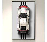 ICUANUTY Plaque murale d'affichage pour Lego Technic Porsche 911 RSR 42096 - Compatible avec Lego Porsche - Idée cadeau pour les amateurs de support mural de voiture Lego - Dimensions : 75 x 45 cm