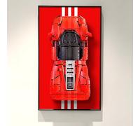 ICUANUTY Plaque murale d'affichage pour Technic Ferrari Daytona SP3 42143 - Compatible avec F1 Ferrari Car - Idée cadeau pour les amateurs de support mural de voiture F1 - Dimensions : 75 x 45 cm