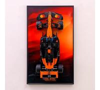 icuanuty Support mural compatible avec Lego Technic MCL39 F1 Car 42228, cadre photo, support mural, crochet, compatible avec écran de voiture Lego (pas de modèles) (multicolore)
