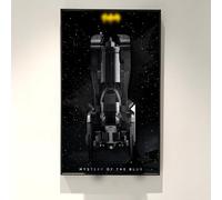 ICUANUTY Tableau mural d'affichage pour Lego DC Super Heroes 1989 Batmobile 76139, support mural pour modèle de voiture Lego, taille : 75 x 45 cm, pour modèles Lego non inclus