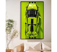 iCUANUTY Tableau mural pour Lego 42115 Technic Lamborghini Sián FKP 37 Voiture de course pour adulte Tableau mural décoratif pour adulte Tableau mural pour voiture modèle Lego, cadeaux pour les