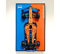 iCUANUTY Tableau mural pour LEGO 42141 F1 Technic McLaren Formule 1 - Tableau mural décoratif pour adulte - Tableau mural pour voiture de modèle Lego - Dimensions : 75 x 45 cm - Pour modèles Lego non