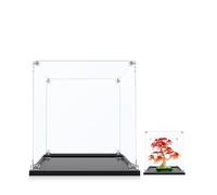 ICUANUTY Vitrine Acrylique pour Lego Botanicals Érable Rouge Japonais - Bonsaï Arbre 10348 - Rangement Anti-Poussière Taille 30X25X30cm (Boîtier d'affichage uniquement, pas inclus pour les briques