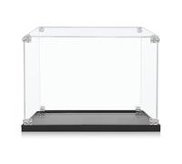 icuanuty Vitrine acrylique pour LEGO Deux casques, vitrine de rangement et d'organisation anti-poussière pour modèle LEGO, dimensions : 40 x 25 x 25 cm (vitrine acrylique uniquement)