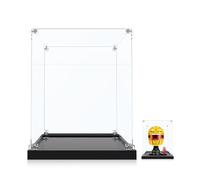 icuanuty Vitrine en acrylique compatible avec Lego Editions HP Lewis Hamilton Casque 43022 Vitrine de rangement et d'organisation à l'abri de la poussière 20 x 20 x 25 cm (boîte d'exposition