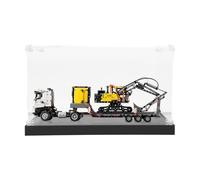 icuanuty Vitrine en acrylique pour camion Lego Technic Volvo FMX avec pelleteuse à chenilles électrique EC230 42175 - Rangement et organisation protégés contre la poussière - 78 x 21 x 27 cm (boîtier