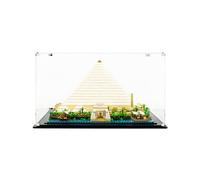 icuanuty Vitrine en acrylique pour l'architecture Lego Cheops Pyramide 21058 - Kit de construction pour le bricolage - Rangement et organisation protégés de la poussière - Pour modèle Lego -
