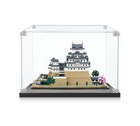 icuanuty Vitrine en Acrylique pour l'architecture pour Lego Château Himeji 21060, vitrine pour Lego 21058 Architecture Cheops Pyramide de Khéops 40 x 40 x 25 cm (boîtier d'affichage Uniquement)