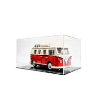 icuanuty Vitrine en acrylique pour Lego 10220 - VW T1 Campingbus/pour Lego 10279 Volkswagen T2 V29 camping-car, vitrine étanche à la poussière pour modèles d'objets de collection (vitrine uniquement)