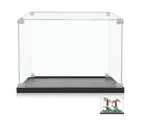icuanuty Vitrine en acrylique pour Lego 21108 Ghostbusters Ecto-1, Vitrine de rangement et d'organisation protégée de la poussière pour 10271,30628,40531,42122,75176,76188,76386,76922, 31x20x21cm