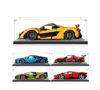 icuanuty Vitrine en acrylique pour Lego 42056 Technic Porsche 911 GT3 RS - Rangement et organisation protégés de la poussière - Pour Lego 42156/42083/42143/42096/42115/42143/42172 - 63 x 30 x 17 cm
