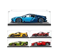 icuanuty Vitrine en acrylique pour Lego 42143 Technic Ferrari Daytona SP3, 1:8, kit de construction de voiture miniature, rangement et organisation à l'abri de la poussière, vitrine pour modèle Lego,