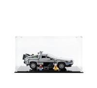 Icuanuty Vitrine en Acrylique pour Lego Back to The Future Time Machine 10300/10315 - Rangement Étanche à la Poussière pour Voiture Jouet - Dimensions : 40 x 25