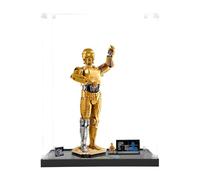 ICUANUTY Vitrine en acrylique pour Lego C-3PO B 75398, rangement et organisation à l'abri de la poussière, pour modèle Lego, dimensions : 22 x 22 x 42 cm (boîtier d'affichage uniquement)