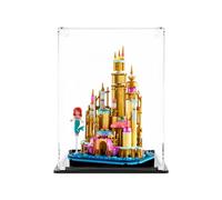 icuanuty Vitrine en acrylique pour Lego Disney Mini Disney Château d'Ariel 40708, rangement et organisation à l'abri de la poussière, dimensions : 20 x 20 x 25 cm