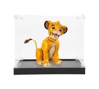 ICUANUTY Vitrine en acrylique pour Lego Disney Simba, le garçon Roi Lion 43247, rangement et organisation protégés contre la poussière pour modèle Lego, dimensions : 35 x 35 x 35 cm (étui d'affichage