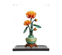 icuanuty Vitrine en acrylique pour Lego Icons Chrysanthème 10368, rangement et organisation protégés de la poussière pour modèle Lego, dimensions : 19 x 15 x 35 cm (étui d'affichage uniquement)