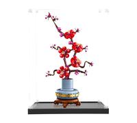 icuanuty Vitrine en acrylique pour Lego Icons Fleur de prunier 10369 - Rangement et organisation protégés de la poussière - Pour modèle Lego - Dimensions : 25 x 22 x 38 cm (boîtier d'affichage