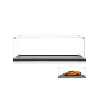 ICUANUTY Vitrine en acrylique pour Lego Speed Champions Lamborghini Revuelto et Huracán STO Auto 77238 - Rangement étanche à la poussière 22 x 11 x 8 cm (boîtier d'affichage uniquement, pas pour le