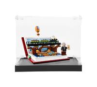 ICUANUTY Vitrine en acrylique pour Lego Tribute to Jules Verne's Books 40690, boîte de rangement et d'organisation anti-poussière pour modèle Lego, dimensions : 20 x 20 x 25 cm, idée cadeau pour