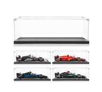 icuanuty Vitrine en acrylique pour voiture de course pour Lego Speed Champions MoneyGram Haas F1 Team VF-24 77250 - Rangement et organisation protégés de la poussière - 22 x 11 x 8 cm (Modèles exclus)