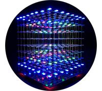 iCubeSmart Cube LED 3D8 Kit électronique bricolage Avec le logiciel de montage d'animation 3D Cube LED 8x8x8 Kit d'exercices Apprendre à souder (3D8S-MULTI)