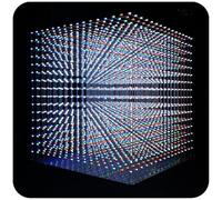 iCubeSmart Mini LED Cube. Kit électronique. avec des LED de Quatre Couleurs différentes. avec Un Logiciel de Modification et de création d'animation 3D. Apprendre à souder. (3D16S-MULTI4-FR)