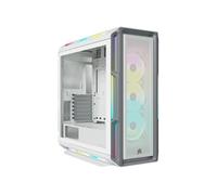 Corsair Boîtier PC Moyen-Tour iCUE 5000T RGB, verre trempé, connecté, blanc