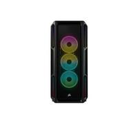 iCUE 5000T RGB - Mid tower - ATX étendu - panneau latéral fenêtré (verre trempé) - pas d'alimentation (ATX) - noir - USB/Audio