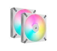 iCUE AF140 RGB ELITE - Ventilateur châssis - 140 mm - blanc (pack de 2)