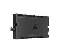Corsair iCUE COMMANDER CORE XT, Contrôleur Connecté de l’éclairage RGB et de la Vitesse de Ventilation (jusqu’à Six Ventilateurs et 264 LED RGB, Zero RPM, Surveillance de Température) Noir