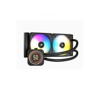 Corsair Refroidisseur de CPU iCUE H100i Elite LCD XT – Écran IPS, 240 mm, 2x AF120 RGB Elite – Noir