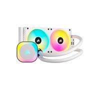 Corsair Refroidisseur liquide iCUE H100i RGB ELITE - 2 ventilateurs 120 mm AF ELITE PWM - Blanc